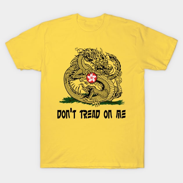 Don't Tread On Me (Hong Kong) - Traditional T-Shirt by JCD666